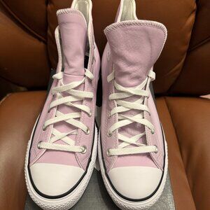 Converse Chuck Taylor CTAS Lift Hi Leather Platform Sneaker Purple size 10 NWT